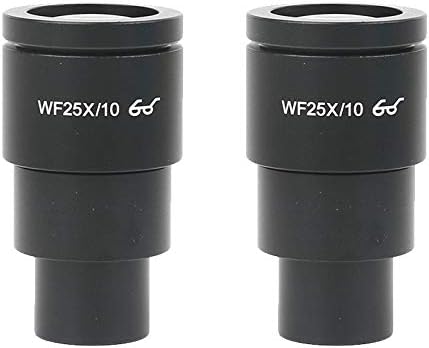 YUQIYU Bir Çift WF10X WF15X WF20X WF25X WF30X Mercek Stereo Mikroskop ile Uyumlu Geniş Alan 20mm 15mm 10mm 9mm WF10X