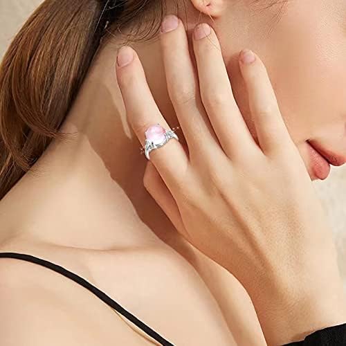 Promise Yüzükler Kadınlar için Pembe Taş Kelebek Nişan Yüzüğü Kadınlar için moda takı için Popüler Aksesuarlar Eşi