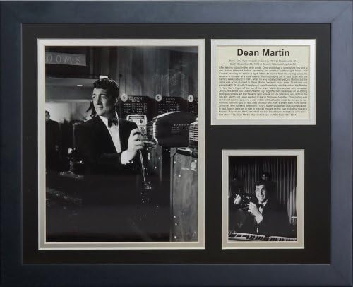 Efsaneler Asla Ölmez Dean Martin II Çerçeveli Fotoğraf Kolajı, 11 x 14 inç, (16219U)