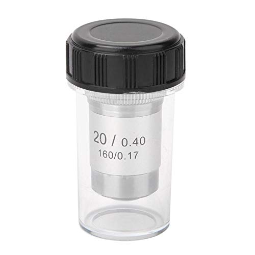 Mikroskop Nesne Lens, Profesyonel Tüm Çelik Aşınmaya Dayanıklı Objektif Lens Biyolojik Mikroskoplar için(20X)