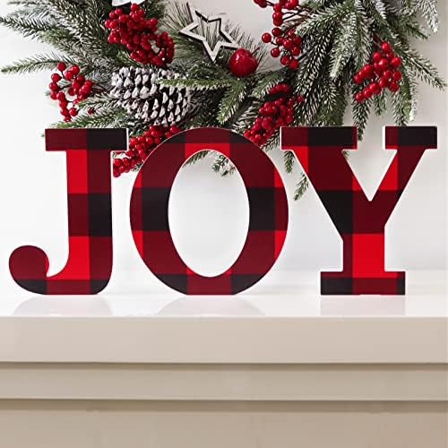Ivenf Noel Sevinç Masa Dekorasyon 3 Pcs, Mantel Şömineler Masa Burcu için Noel Yeni Yıl Kış Tatil ev dekorasyonu,