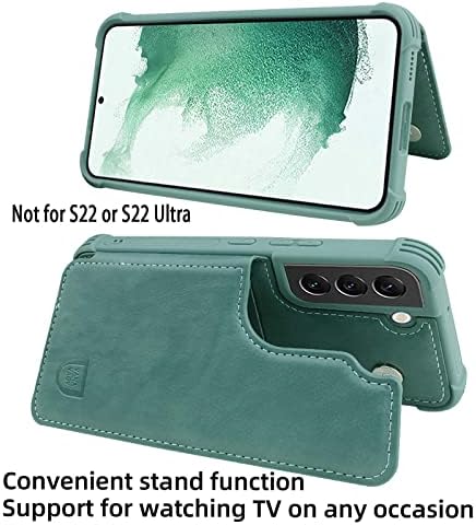 VANAVAGY Cüzdan Kılıf için Galaxy S22 + Artı, deri Flip Folio Telefon Kapak Fit Manyetik araç tutucu [Ekran Koruyucu