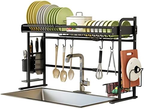 Kalın Paslanmaz Çelik Geri Çekilebilir Mutfak lavabo rafı Kase bulaşıklık Drenaj Raf Çok Fonksiyonlu bulaşıklık Lavabo