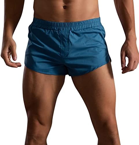 Erkek baksır şort Erkek Yaz Düz Renk Pantolon Elastik Bant Gevşek Hızlı Kuru Rahat Spor Koşu erkek Boksörler