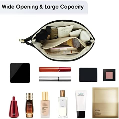Narwey Makyaj Çantası Çanta Vegan Deri Seyahat Makyaj Çantası kozmetik çantası fermuarlı kılıflı çanta Kadınlar için