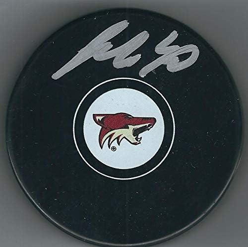 İmzalı MİCHAEL GRABNER Arizona Coyotes Hokey Diski-İmzalı NHL Diskleri