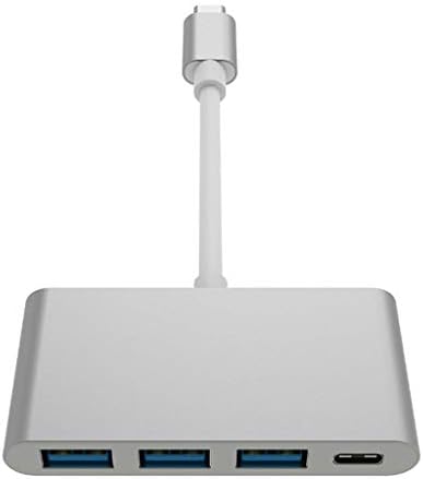 XDCHLK USB3. 0, 5 Gbps Yüksek Hızlı İletim Tipi C USB 3.1/PD+3 * USB 3.0 HUB Adaptörü USB Tip C Hub ( Renk: Beyaz-Meyve