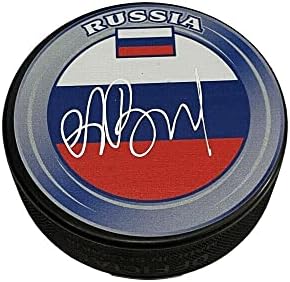 ANDREİ VASİLEVSKİY İmzalı Takım Rusya Diski-Tampa Lightning İmzalı NHL Diskleri