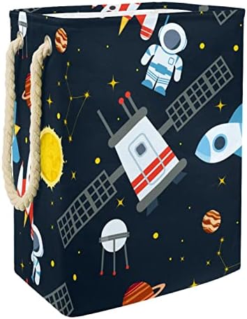 Çamaşır Sepeti Astronot Roket Desen Katlanabilir çamaşır sepetleri Firma çamaşır kutusu giysi saklama Organizasyon