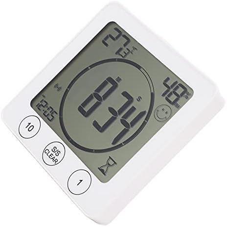 Sıcaklık Monitörü, Dayanıklı Higrometre Zamanlama-10℃~+50℃ ℉/℃ Dönüşüm Ofis için Yüksek Doğruluk Atölyeler için Kapalı