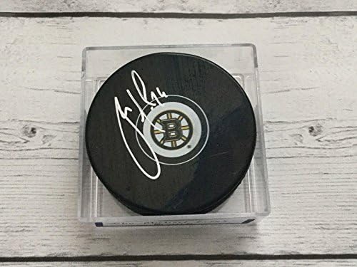 John Michael Liles İmzalı Boston Bruins Hokey Diski a - İmzalı NHL Diskleri