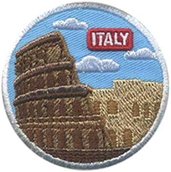 İtalya-Roma Kolezyum - Roma İtalyan Seyahat 2 Demir İşlemeli Yama