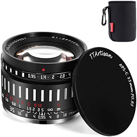 TTArtisan 35mm F0.95 Geniş Diyafram Manuel Lens, APS-C ile Uyumlu Sony E-Mount Kameralar A5000 A5100 A6000 A6100 A6300