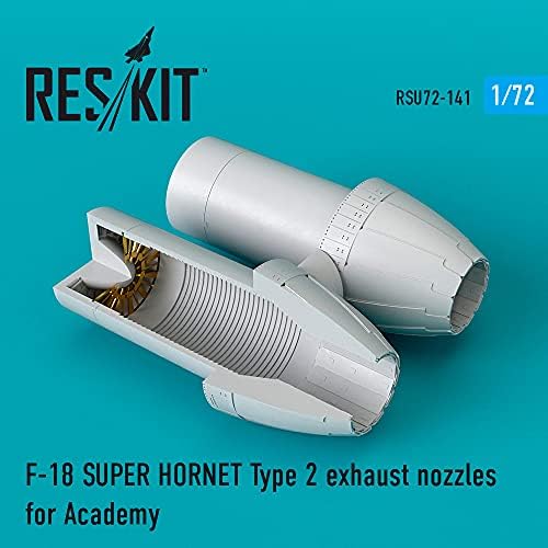 Akademi için Reskıt RSU72-0141-1/72 F-18 Süper Hornet Tip 2 Egzoz nozulları