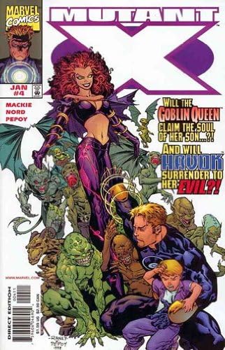 Mutant X (1. seri) 4 VF / NM ; Marvel çizgi romanı / X-Men Havok
