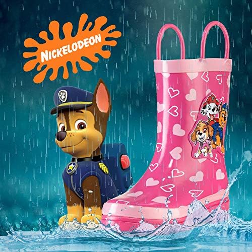 Nickelodeon Çocuk Kız JoJo Siwa Karakter Baskılı Su Geçirmez Kolay Kolları Kauçuk yağmur çizmeleri-Yürümeye Başlayan/Küçük