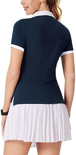 JACK SMİTH kadın golf gömlekleri UPF 50 + Hafif Hızlı Kuru POLO GÖMLEK Kısa Kollu Tenis Üstleri Açık S-XXL