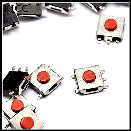 1000 Adet Dokunmatik mikro anahtarı Kırmızı 6 * 6 * 2.5 mm SMD5 basmalı düğme anahtarı 6x6x2. 5 H