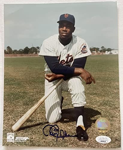 Cleon Jones İmzalı İmzalı Parlak 8x10 Fotoğraf New York Mets-JSA Kimliği Doğrulandı