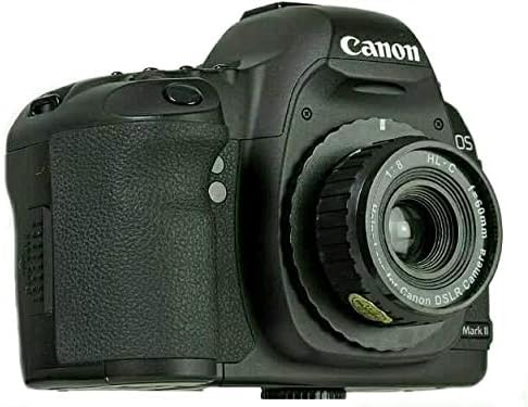 Holga HL-C 60mm f/8 canon lensi DSLR Kamera(Siyah)