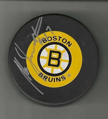Stan Jonathan Boston Bruins Hendek Diskini İmzaladı - İmzalı NHL Diskleri