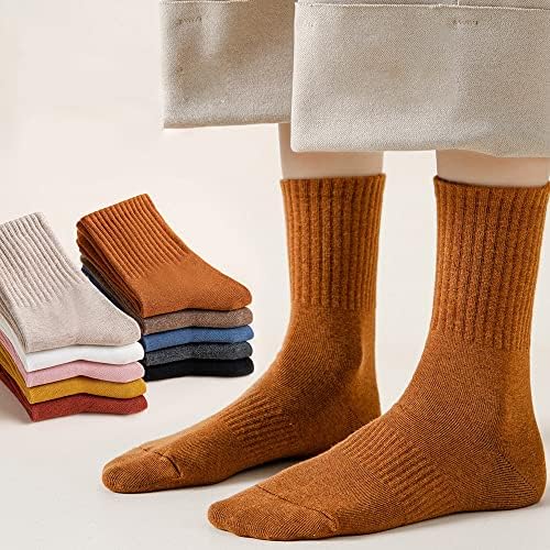 PIDUDU 6 Pairs Bayanlar Termal Çorap, Bayan Sıcak Yün Çorap Kış, Sonbahar Kış Orta Buzağı Çorap / İNGİLTERE 4-8 Eur
