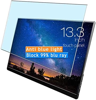 Vaxson 2-Pack Anti mavi ışık ekran Koruyucu ile uyumlu UNIQ UQ-PM13FHD2 13.3 Monitör TPU Film Koruyucular Sticker