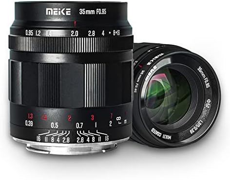 Meike 35mm f0. 95 Büyük Diyafram Manuel Odaklama Başbakan Sabit Lens APS-C Sony E-Montaj Aynasız Fotoğraf Makineleri