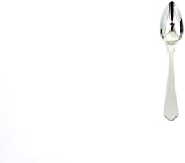 Mepra AZB10121108 Ginevra Ice Moka Kaşık- [24'lü Paket], Paslanmaz Çelik Kaplama, 11,8 cm, Bulaşık Makinesinde Yıkanabilir