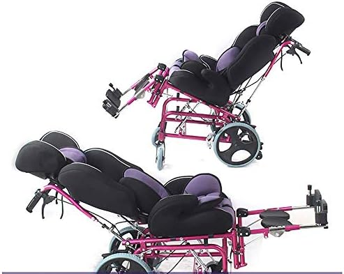 MYSGYH YANGPİNG - Katlanabilir Tam Yaslanmak Çocuk Tekerlekli Sandalye, Serebral Palsi Çocuk Manuel Tekerlekli Sandalye