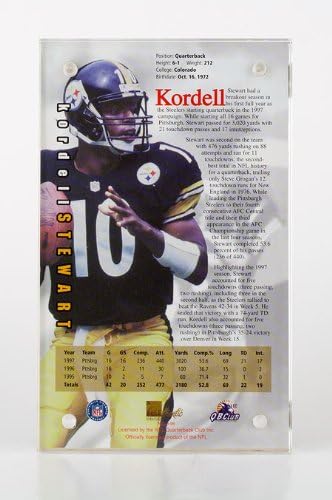 Kordell Stewart NFL Altın 1998 NFL Serisi 24K Altın Metal Kartın Lot 180