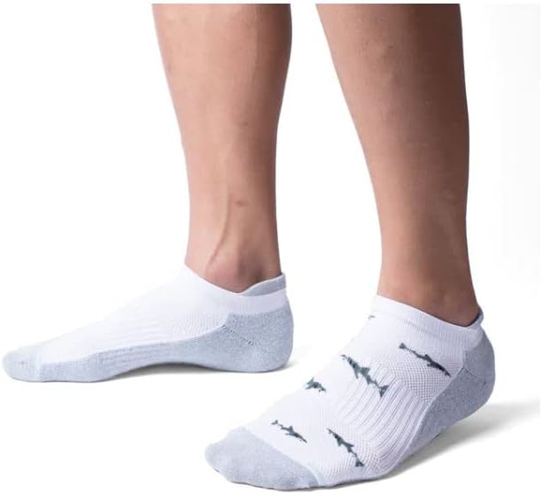 Dr. Hareket Erkek Düşük Kesim Yastıklı Nefes Sıkıştırma Ayak Bileği Çorap Kemer Desteği ile 4 Pairs