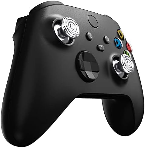 Xbox Serisi X/S Denetleyicisi için eXtremeRate Thumbsticks Metal Gümüş, Xbox One Standart Elite Denetleyicisi için