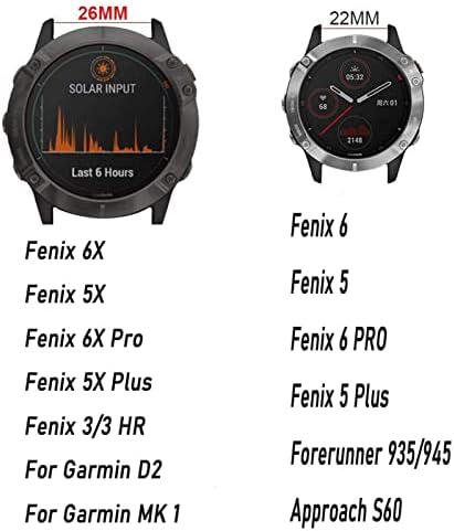IENYU 26mm 22mm Hızlı Bırakma Watchband Garmin Fenix 6X 6X Pro 935 3HR Deri Kolaylık bileklikler Fenix 6 6 Pro 5 5X