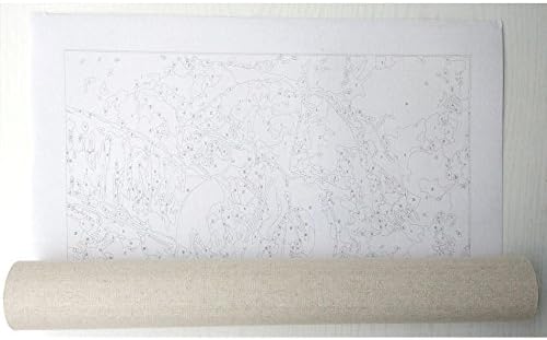 Deco Uzay Çerçevesiz Boya Seti - Soyut Tavşan - DIY Duvar Sanatı Dekorasyon Tuval Boyama 40x50 cm / 16x20 inç