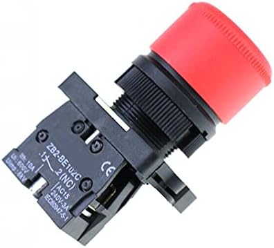 SVAPO 22mm NC Kırmızı Acil Durdurma basmalı düğme anahtarı + NC AC660V / 10A XB2-BS542