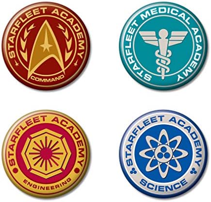 Ata-Boy Star Trek klasik Yıldız Filosu Akademisi 4 Düğmeli Set Düğmeleri-1.12 Resmi Lisanslı…