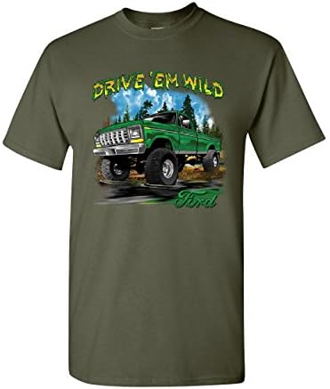 Sürücü ' Em Vahşi T-Shirt Ford kamyonet F - 150 Offroad Çamur Binmek Erkek Tee Gömlek