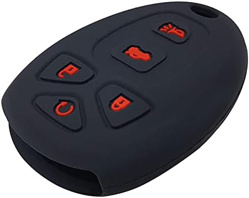 GFDesıgn 2 Adet Silikon 5 Düğmeler Anahtar Fob Kapak Uzaktan Durumda Koruyucu Cilt ile uyumlu Chevrolet Kobalt Malibu