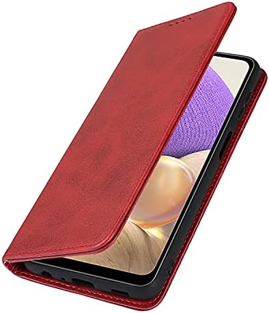 ShunJıeTech Samsung Galaxy A52 5G Durumda, inek Derisi Desen Deri Manyetik Kitap Cüzdan Kılıf Standı Tutucu Kapak