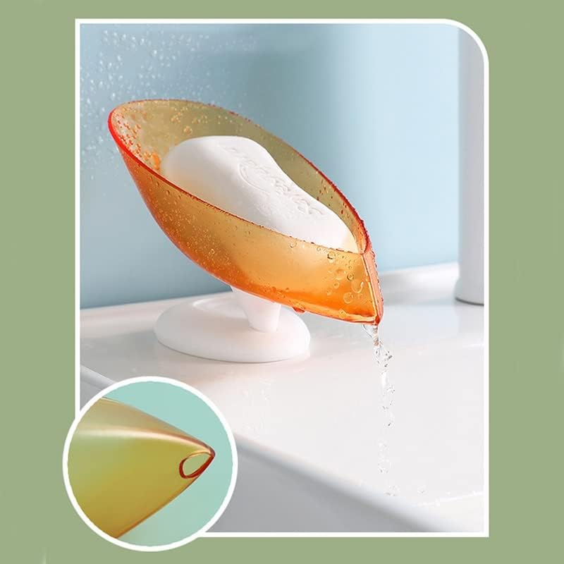 DHDM Sabunluk Banyo Sabunluk Tabanı Drenaj Raf Duş Sabunluk Ev Depolama Tepsisi (Renk: E, Boyut: 4.5 * 9cm)