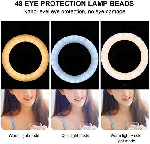 Led ışık, canlı akış ışık 3 dişliler selfi ışığı LED masa ışığı ile 1/4 inç Vida için Canlı yayın için Fotoğraf Kadınlar