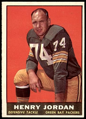 1961 Topps Futbol 45 Henry Jordan ÇAYLAK Green Bay Packers Mükemmel