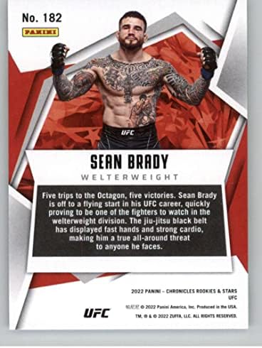 2022 Panini Chronicles UFC 182 Sean Brady Ağır Siklet Çaylaklar ve Yıldızlar RC Çaylak Kartı Ham (NM veya Daha İyi)