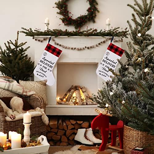 GOLSOO Baba Çuval Bezi Noel Çorap Özel Teslimat için Baba Noel Çorap Asılı Hediyeler için Tatil Şömine Dekorasyon