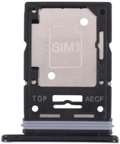 2X Sım kart tutucu Yuvası Mikro SD Tepsi Soket Değiştirme ile Uyumlu Samsung Galaxy A53 5G (Siyah)