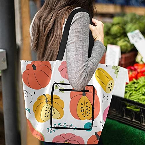 Şükran Günün kutlu Olsun Kabak Katlanabilir kol çantası Çanta Kullanımlık alışveriş çantası Ağır Okul Çantası alışveriş