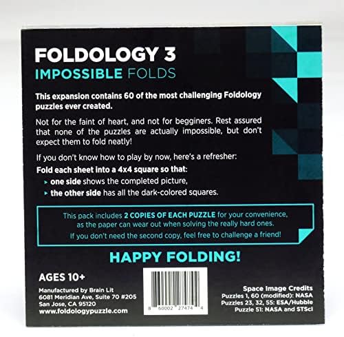 FOLDOLOJİ 3-İmkansız Kıvrımlar. Uzman Düzeyinde bir Bulmaca Oyunu. Gençler ve Yetişkinler için 60 Origami Zeka Oyunu.