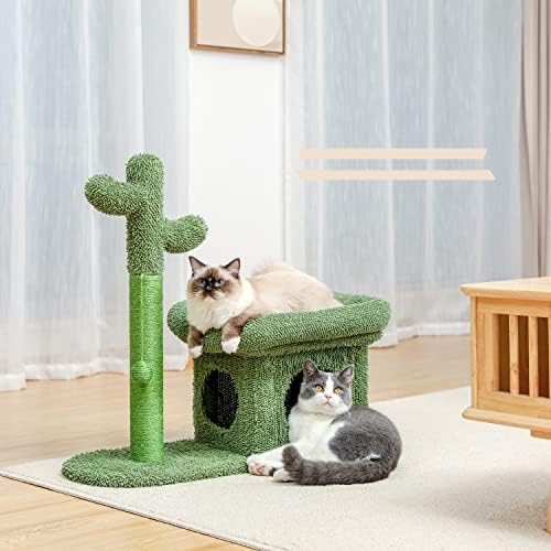 LEPSJGC Kaktüs Kedi Ağacı Kedi Kulesi Sisal tırmalama sütunu Kurulu Kapalı Kediler Kedi Kınamak Kitty Oyun Evi