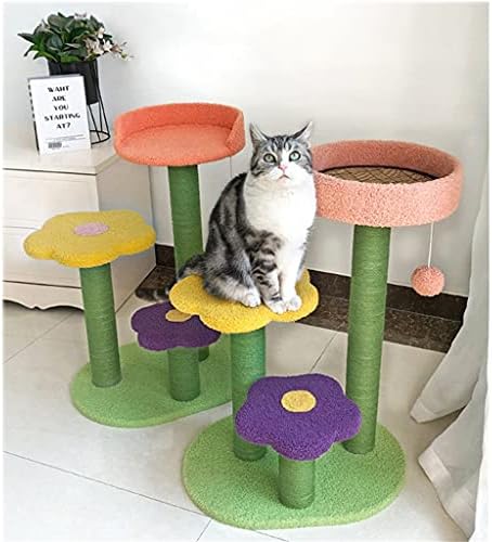 TOTOU Kediler Ağacı Kulesi Kılıç Halat Kediler tırmalama panosu Kediler Tırmalama Sonrası Geniş Kınamak Rahat Platform